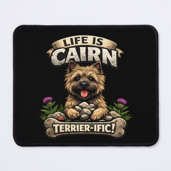 Item preview, Life Is Cairn Terrier-ific - Funny Cairn Terrier Dog Lover designed and sold by SidTastic .