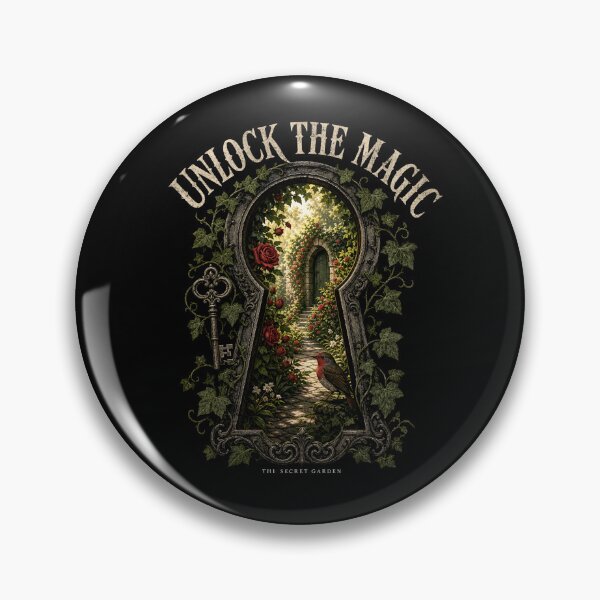 Item preview, Secret Garden Unlock The Magic Keyhole Pathway Robin Bird designed and sold by Fenay Designs.