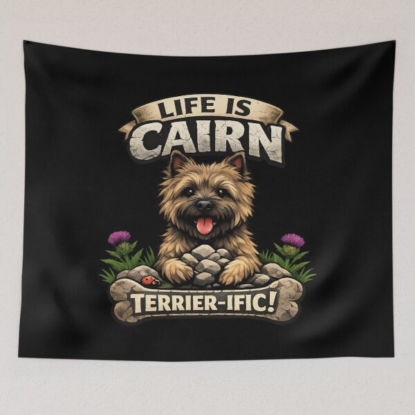 Item preview, Life Is Cairn Terrier-ific - Funny Cairn Terrier Dog Lover designed and sold by SidTastic .