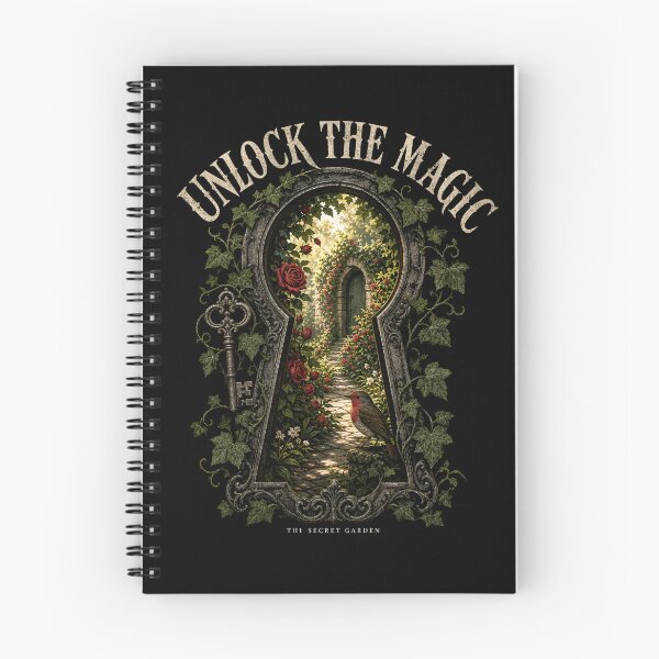 Item preview, Secret Garden Unlock The Magic Keyhole Pathway Robin Bird designed and sold by Fenay Designs.