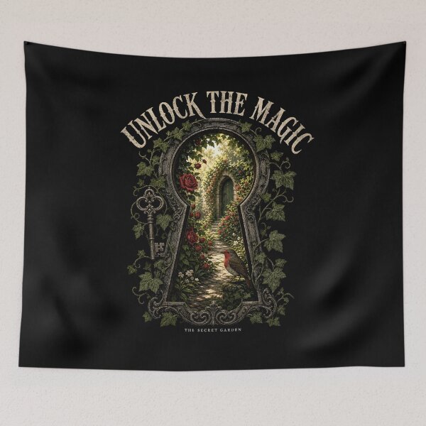 Item preview, Secret Garden Unlock The Magic Keyhole Pathway Robin Bird designed and sold by Fenay Designs.