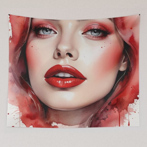Item preview, Crimson Watercolor Portrait designed and sold by RAISC.