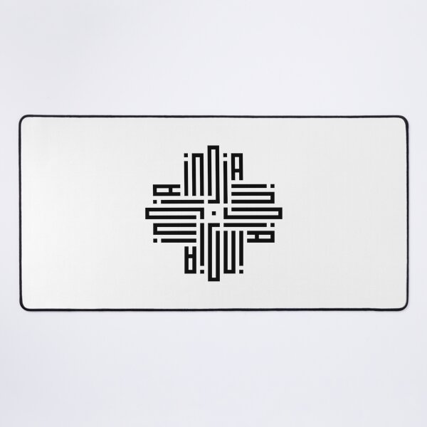 Item preview, INDIA | Black | Modern Geometric Kufi Calligraphy | From Name to Art designed and sold by FOR YOUR NAME.