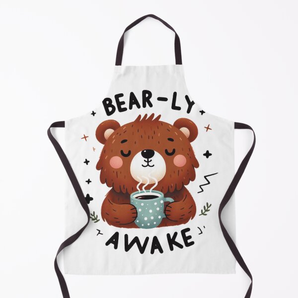 Item preview, Bearly Awake Funny Bear And Coffee designed and sold by FurAndFlaireg.