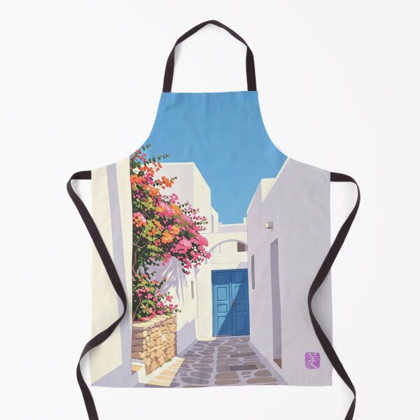 Item preview, Mediterranean Blue Door and Pink Bougainvillea designed and sold by goldcov.