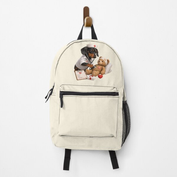 Item preview, Cute Dachshund Nurse Caring for Teddy Bear designed and sold by MythicCotton.