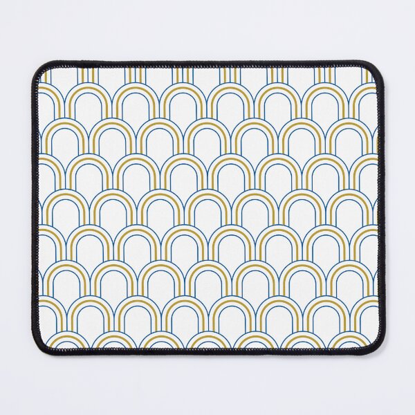 Item preview, Blue and Gold Art Deco Arch Pattern designed and sold by Zaya_art.