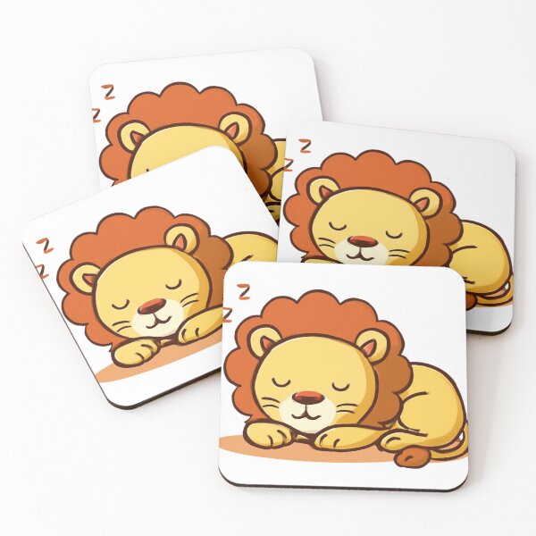 Item preview, Cute Sleeping Lion designed and sold by LumatoneStudio.