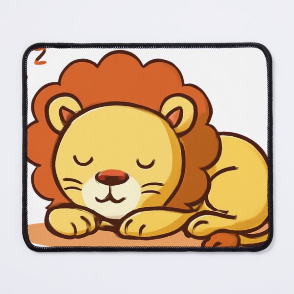 Item preview, Cute Sleeping Lion designed and sold by LumatoneStudio.
