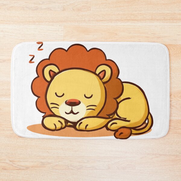 Item preview, Cute Sleeping Lion designed and sold by LumatoneStudio.