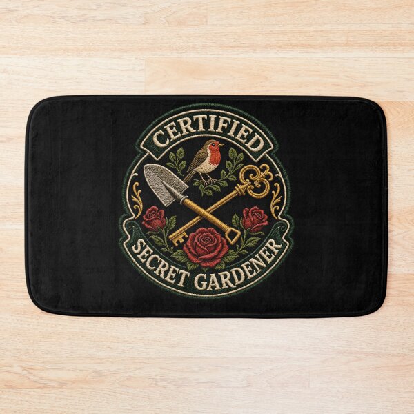 Item preview, Certified Secret Gardener Patch Embroidery Texture Secret Garden designed and sold by Fenay Designs.