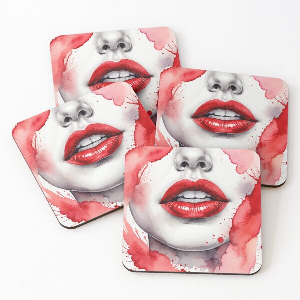 Item preview, Watercolor Red Lips designed and sold by RAISC.