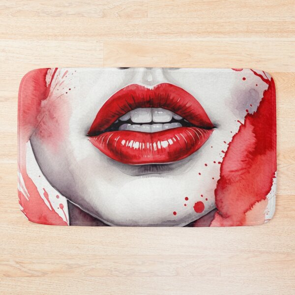 Item preview, Watercolor Red Lips designed and sold by RAISC.