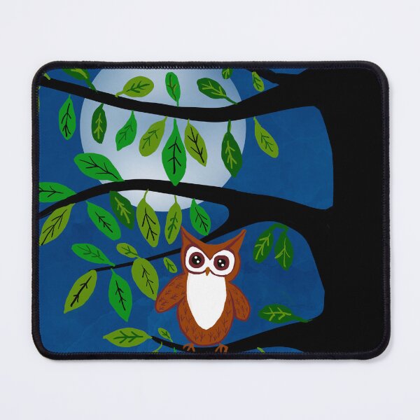 Item preview, Owl Perched Under Moonlight designed and sold by Elaine M Hayward .