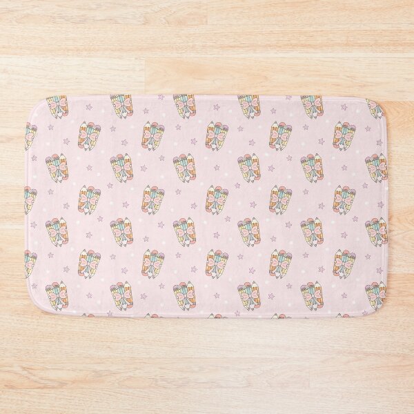 Item preview, Pink School Pattern - Colorful Pencils, Coquette Bows designed and sold by Julza Art.