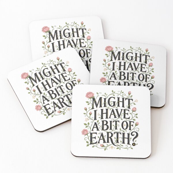 Item preview, The Secret Garden Might I Have A Bit Of Earth Quote Vintage Floral designed and sold by Fenay Designs.