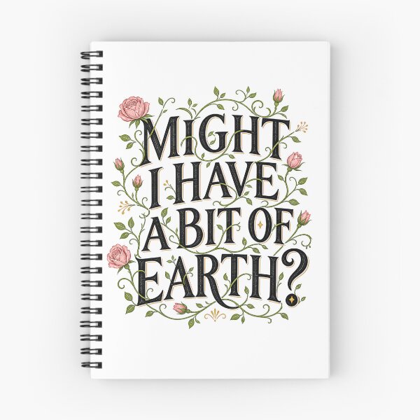 Item preview, The Secret Garden Might I Have A Bit Of Earth Quote Vintage Floral designed and sold by Fenay Designs.