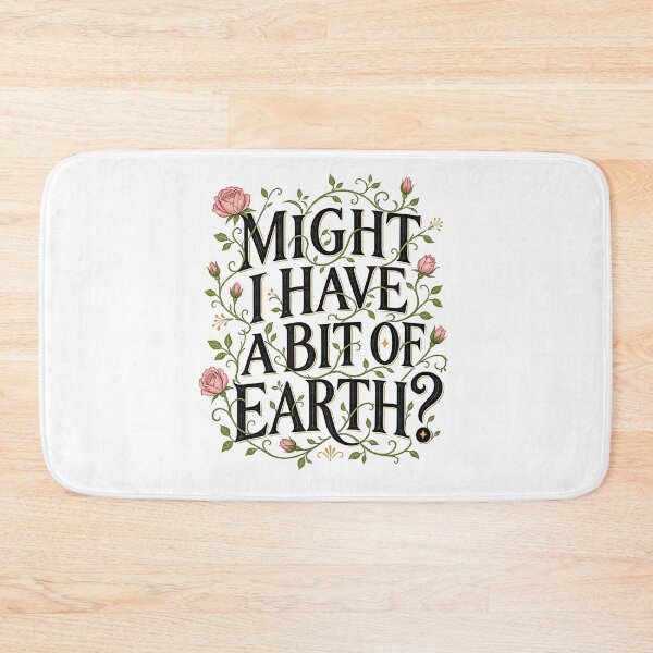 Item preview, The Secret Garden Might I Have A Bit Of Earth Quote Vintage Floral designed and sold by Fenay Designs.