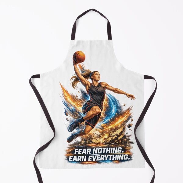 Item preview, Fear Nothing Earn Everything | Women's Basketball Motivational Graphic T-Shirt designed and sold by Graphic Therapist.