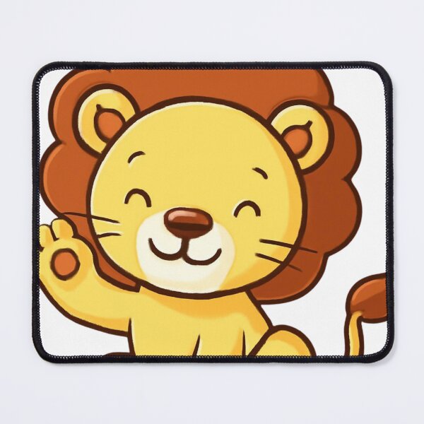 Item preview, Cute Waving Lion Cub designed and sold by LumatoneStudio.