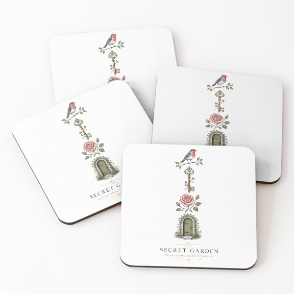 Item preview, The Secret Garden Book Cover Style Robin Key Rose And Door designed and sold by Fenay Designs.
