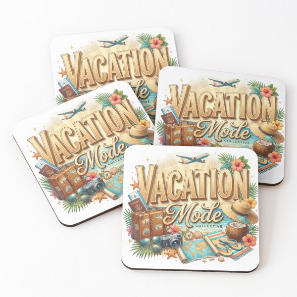 Item preview, Retro Vacation Mode Collective Vintage Summer Travel Sticker Design designed and sold by M.Store.