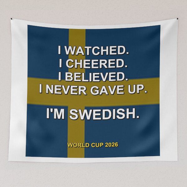 Item preview, I'm Swedish. World Cup 2026 National Fan Design designed and sold by ariksworld.