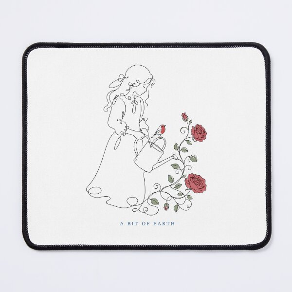 Item preview, The Secret Garden A Bit Of Earth Mary Lennox Line Art Silhouette designed and sold by Fenay Designs.