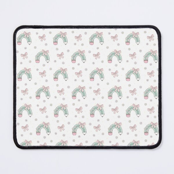 Item preview, School Pattern with Coquette Pencils Bows and Flowers designed and sold by Julza Art.