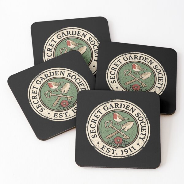Item preview, Secret Garden Society Est 1911 Vintage Badge Robin and Key designed and sold by Fenay Designs.