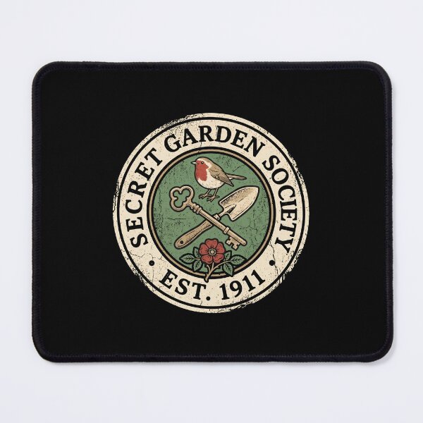 Item preview, Secret Garden Society Est 1911 Vintage Badge Robin and Key designed and sold by Fenay Designs.