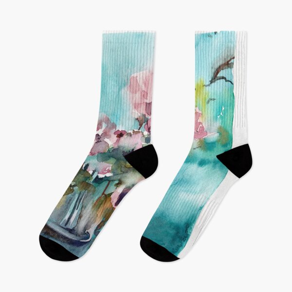 Artikelvorschau, Aquarellgemälde eines Blumenstraußes entworfen und verkauft von CanotStop.