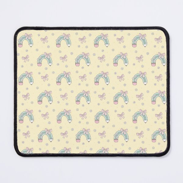Item preview, School Pattern with Coquette Pencils Bows and Flowers  designed and sold by Julza Art.