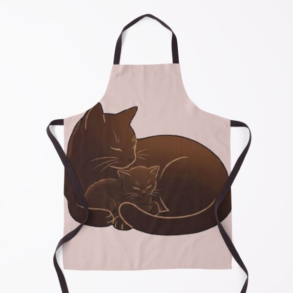 Item preview, Cute Cozy Black Cat with Kitten Illustration designed and sold by DesignZeoxsyArt.