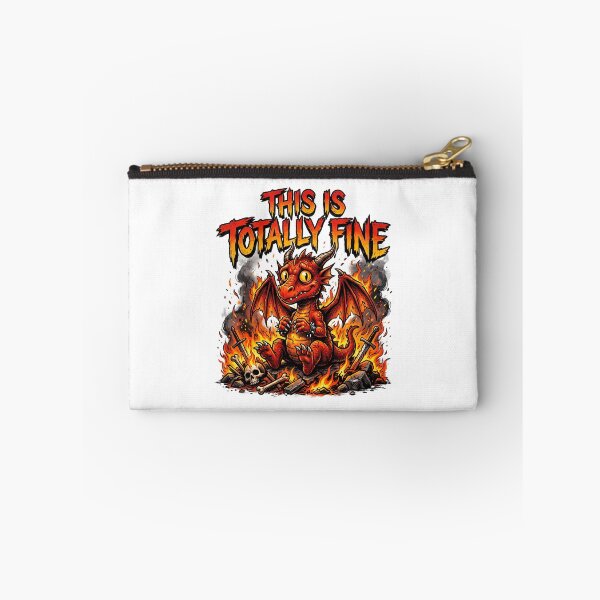 Item preview, Red Dragon This Is Totally Fine designed and sold by SignalStatic.