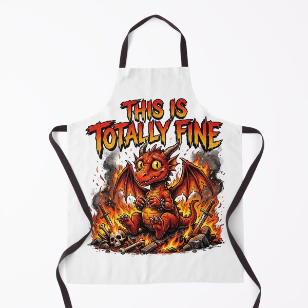 Item preview, Red Dragon This Is Totally Fine designed and sold by SignalStatic.