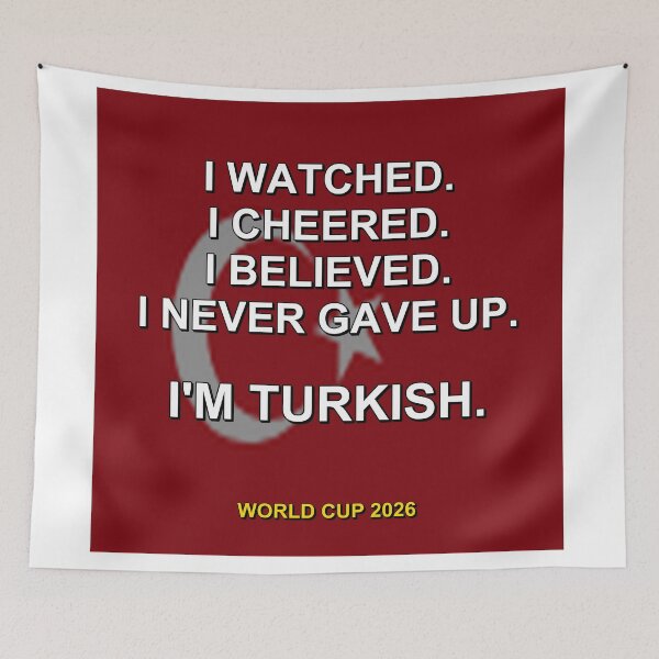 Item preview, I'm Turkish. World Cup 2026 National Fan Design designed and sold by ariksworld.
