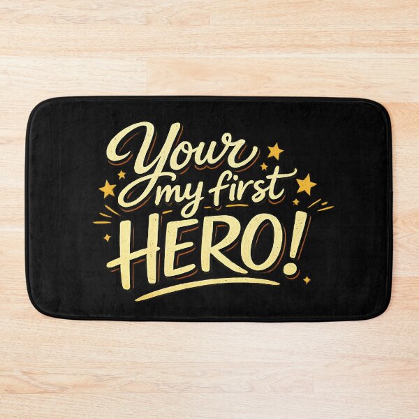 Item preview, You're My First Hero – Heartwarming Father's Day Typography Design designed and sold by blankTeeShirt.