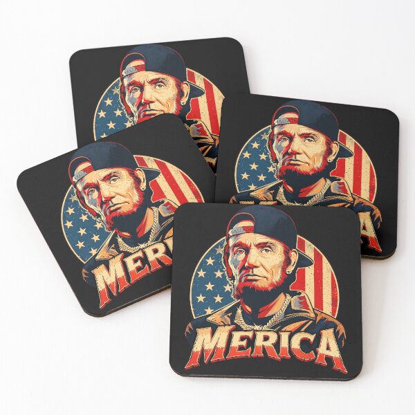 Item preview, Merica Hip Hop Bearded President Comic Noir designed and sold by Vermanartist.
