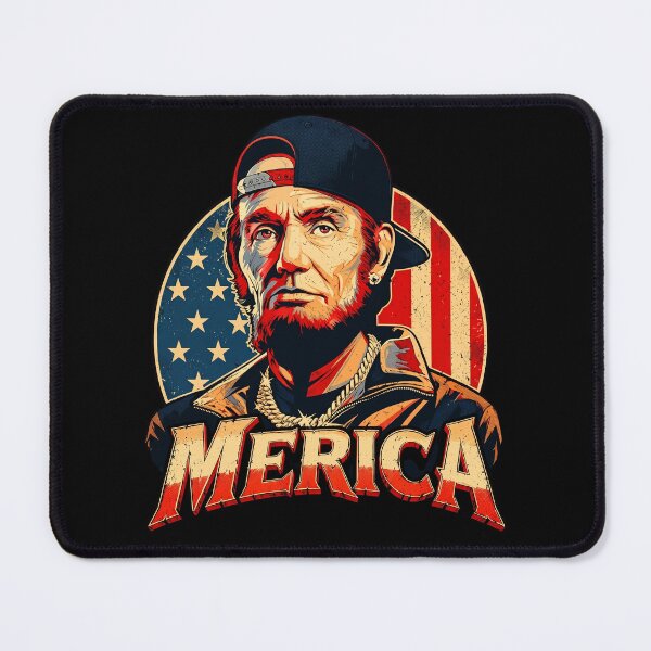 Item preview, Merica Hip Hop Bearded President Comic Noir designed and sold by Vermanartist.