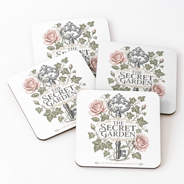 Item preview, The Secret Garden Book Cover Filigree Frame Roses And Key designed and sold by Fenay Designs.
