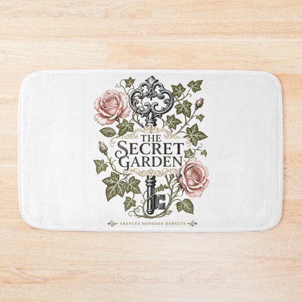 Item preview, The Secret Garden Book Cover Filigree Frame Roses And Key designed and sold by Fenay Designs.