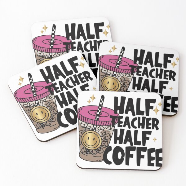 Item preview, Retro Half Teacher Half Coffee Funny Iced Coffee Teacher Gift designed and sold by haitrieuic96.