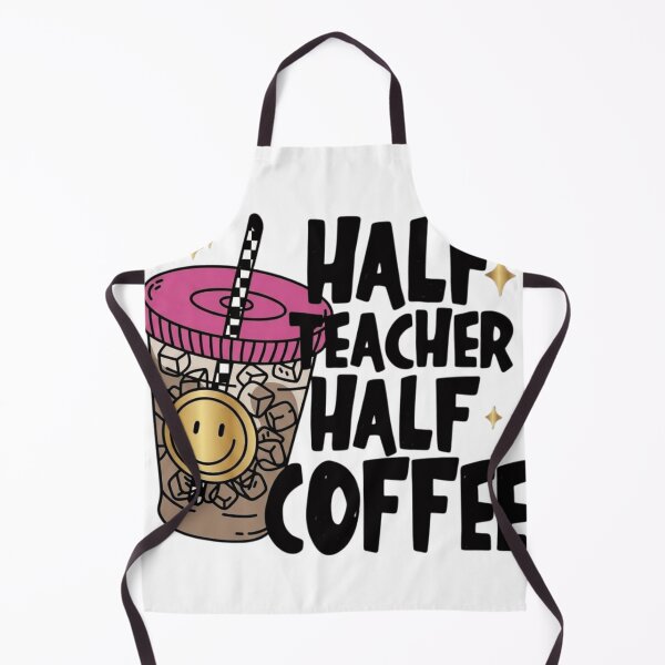Item preview, Retro Half Teacher Half Coffee Funny Iced Coffee Teacher Gift designed and sold by haitrieuic96.