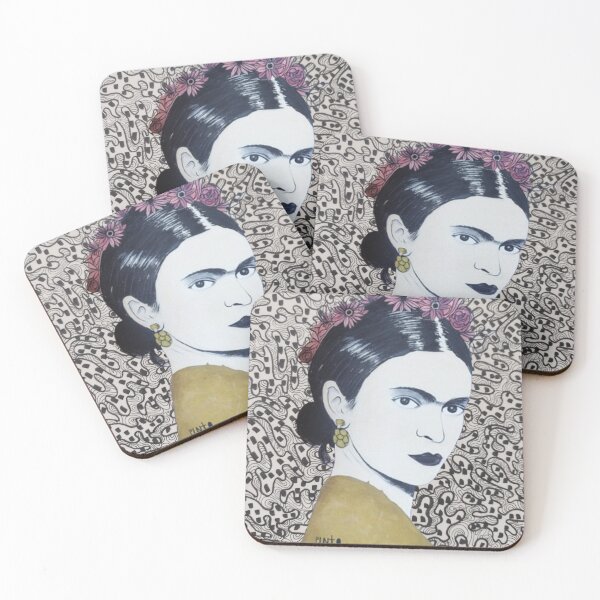 Item preview, Blac and white Frida designed and sold by NessArtByEwa.