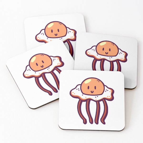 Item preview, Fried Egg Jellyfish – Cute Kawaii-Inspired Design designed and sold by dittoon.