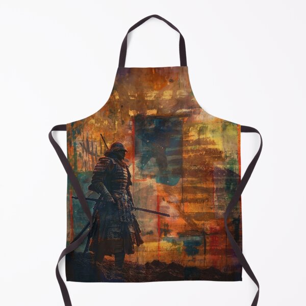 Item preview, Lone Samurai in Abstract Light | Japanese Warrior Wall Art Main Tag: designed and sold by WitchyBotanicaArt.