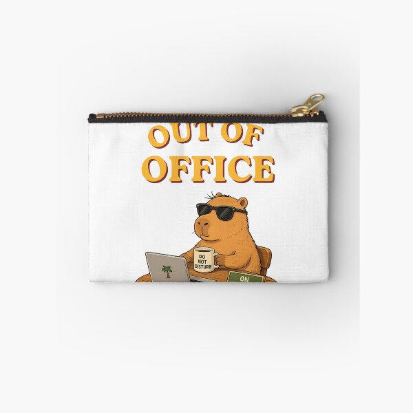 Item preview, Out of Office | Cute Capybara Working from the Beach designed and sold by kstheladesigns.