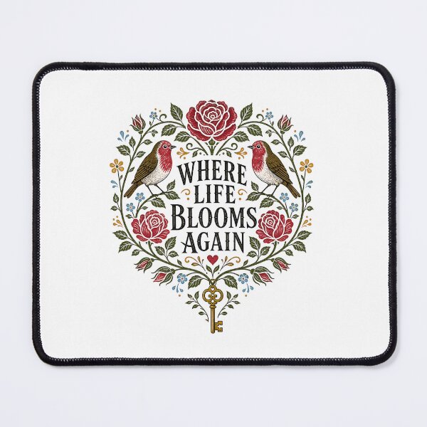 Item preview, The Secret Garden Where Life Blooms Again Floral Heart Wreath designed and sold by Fenay Designs.
