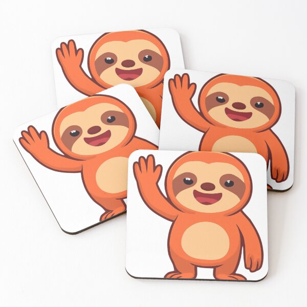 Item preview, Cute Waving Sloth designed and sold by LumatoneStudio.